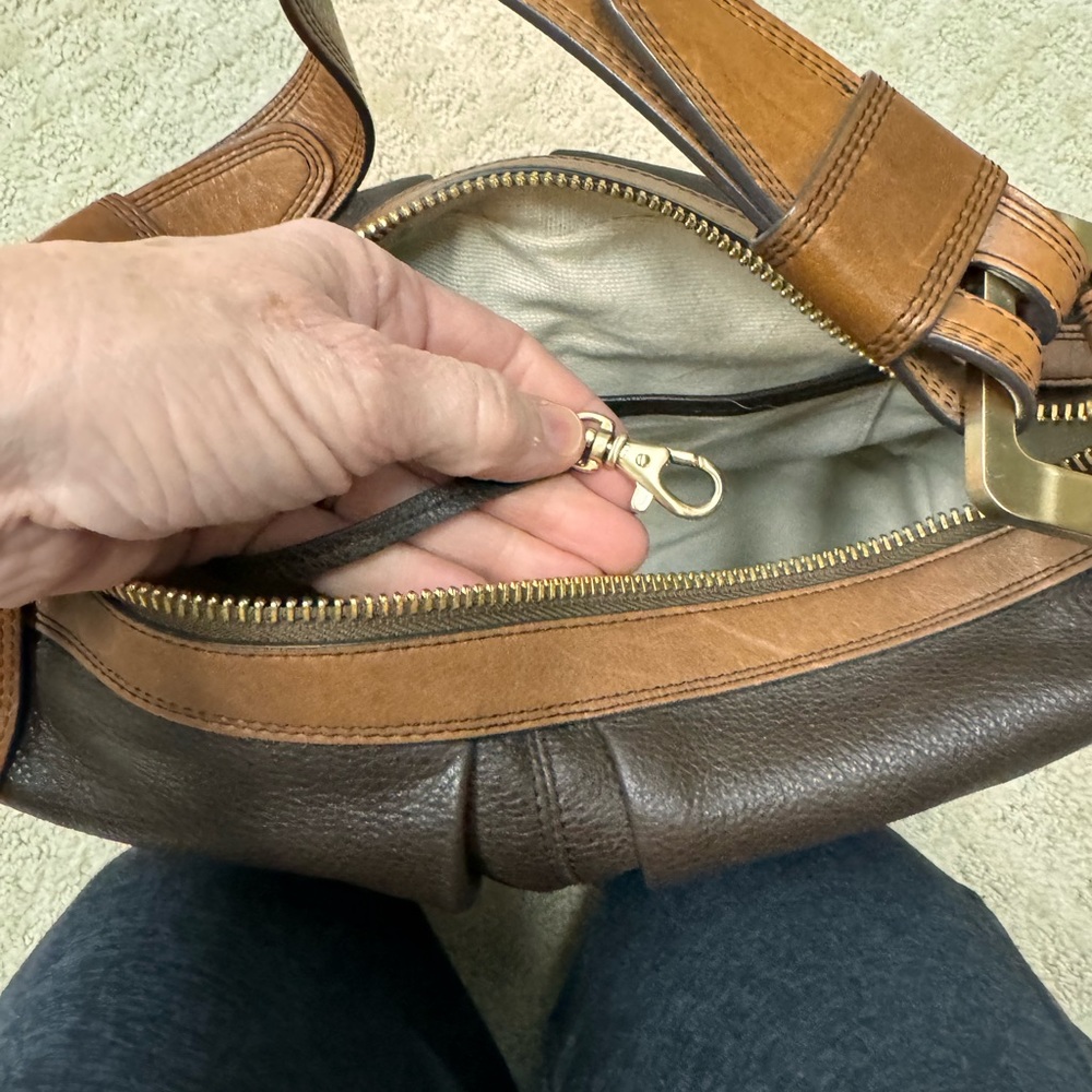 Y2K Michael Kors Leather Satchel Bag Horse Bit Details - Picture 9 of 12
